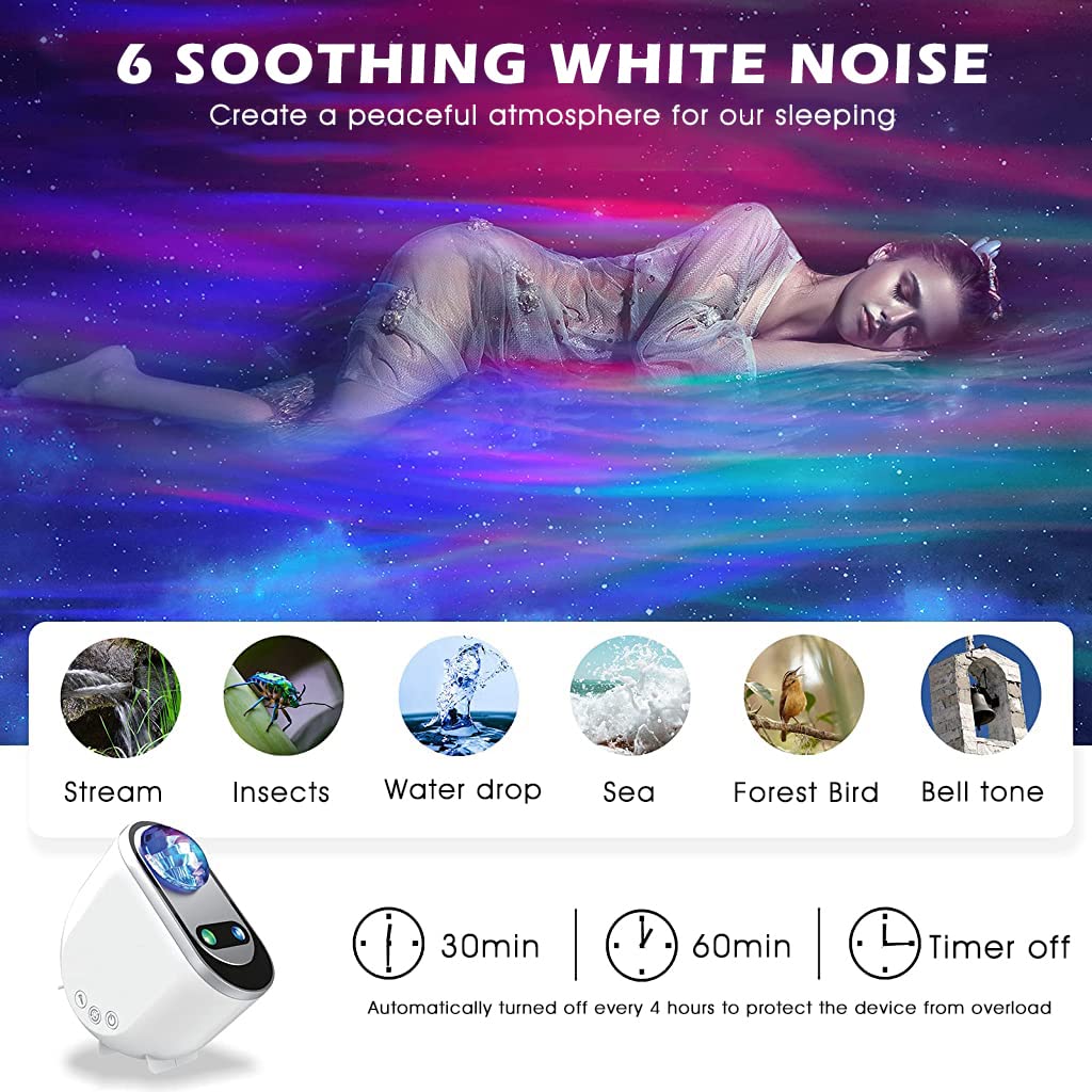 3In1 Bluetooth Aurora Light Projector Lamp