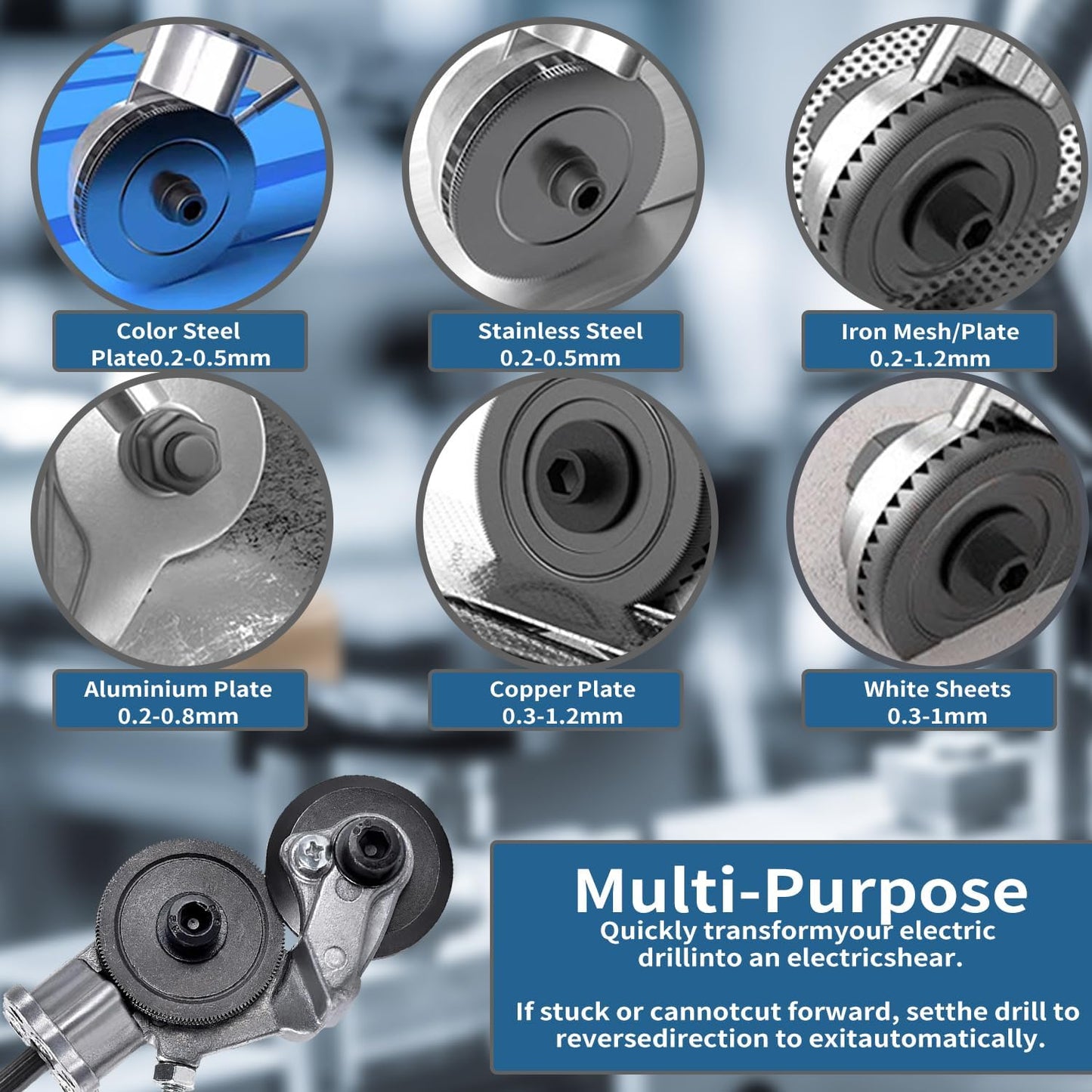 Drill Cutter Pro - Metal Cutting Adapter for Drill