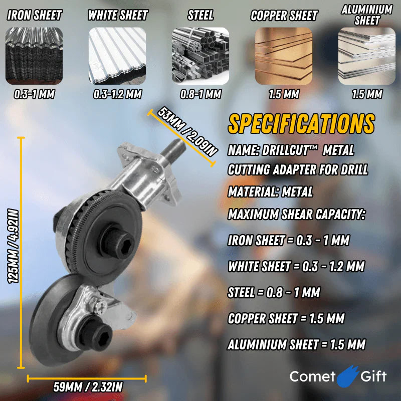 Drill Cutter Pro - Metal Cutting Adapter for Drill