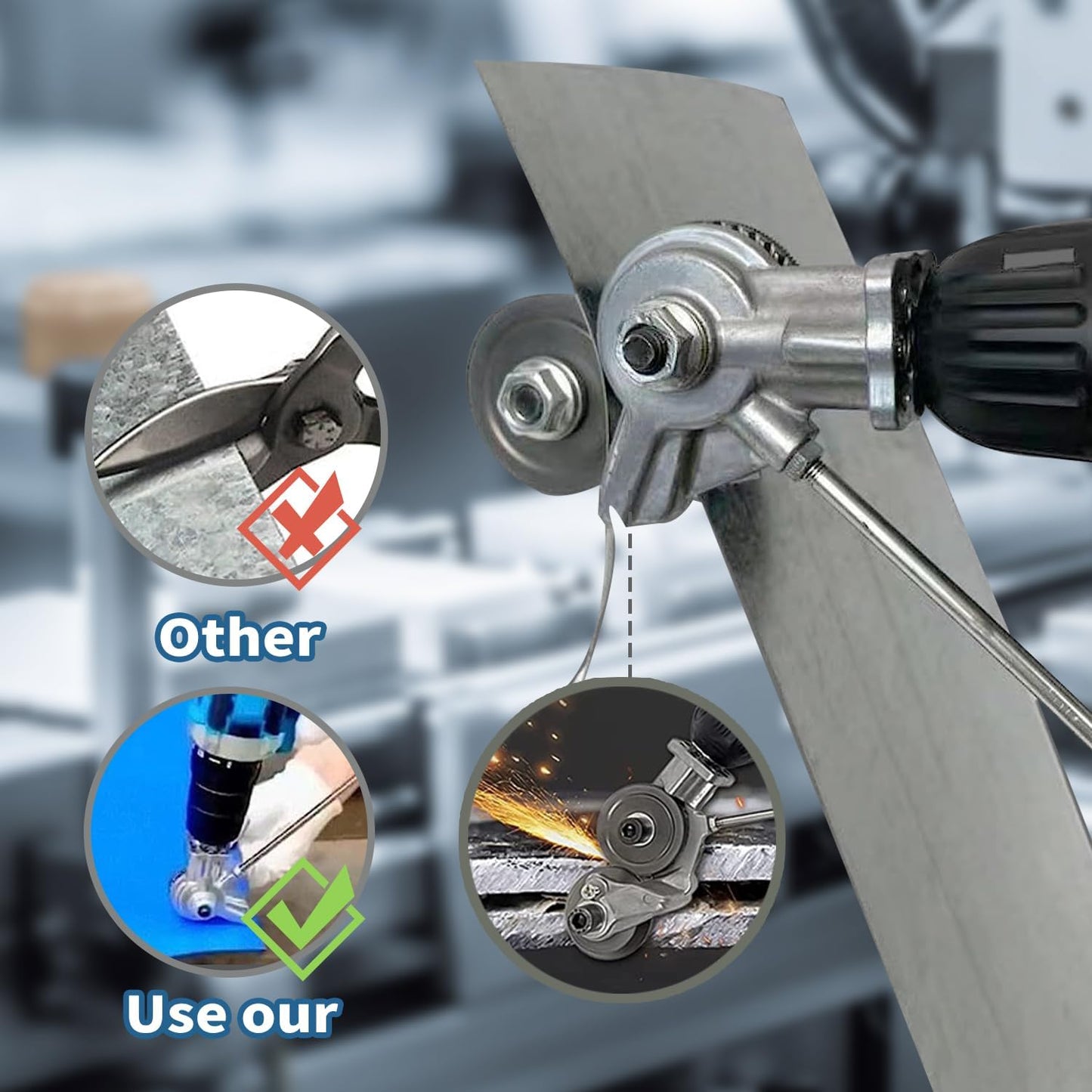 Drill Cutter Pro - Metal Cutting Adapter for Drill