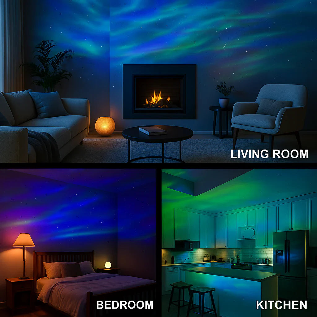 3In1 Bluetooth Aurora Light Projector Lamp