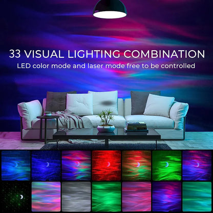 3In1 Bluetooth Aurora Light Projector Lamp